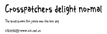 Crosspatchers delight normal.ttf字體轉換器圖片