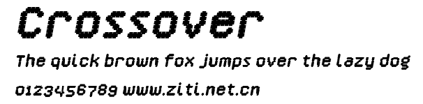 Crossover.ttf字體轉換器圖片