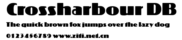 Crossharbour DB.ttf字體轉換器圖片