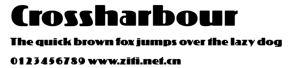 Crossharbour.ttf字體轉換器圖片