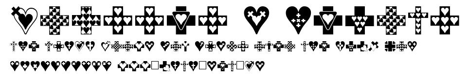 Crosses n Hearts.ttf字體轉換器圖片