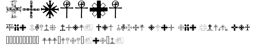 Crosses.ttf字體轉換器圖片