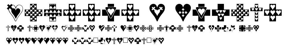 Crosses n Hearts.ttf字體轉換器圖片