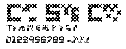 Cross Stitch Coarse.ttf字體轉換器圖片