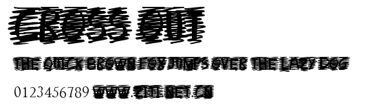 Cross Out.ttf字體轉換器圖片