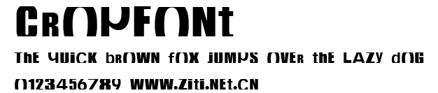 CropFont.ttf字體轉換器圖片