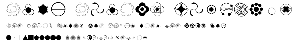 Crop Circle Dingbats.ttf字體轉換器圖片