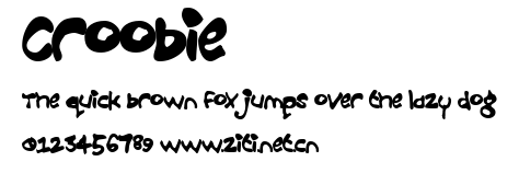 Croobie.ttf字體轉換器圖片