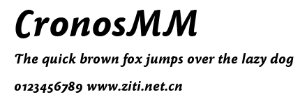 CronosMM.ttf字體轉換器圖片