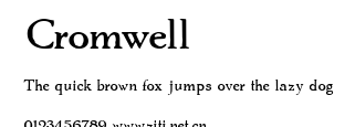 Cromwell.ttf字體轉換器圖片