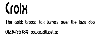 Croix.ttf字體轉換器圖片
