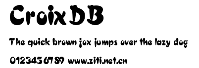 CroixDB.ttf字體轉換器圖片