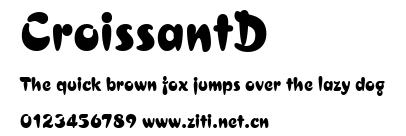 CroissantD.ttf字體轉換器圖片