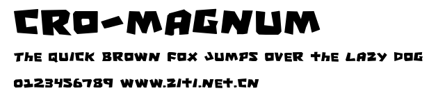 Cro-Magnum.ttf字體轉換器圖片