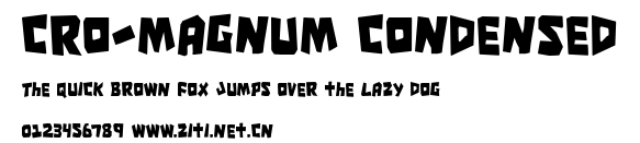 Cro-Magnum Condensed.ttf字體轉換器圖片