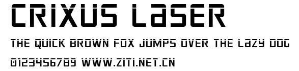 Crixus Laser.ttf字體轉換器圖片