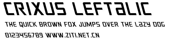 Crixus Leftalic.ttf字體轉換器圖片