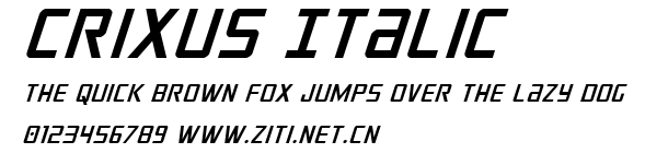 Crixus Italic.ttf字體轉換器圖片