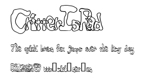 CritterIsRad.ttf字體轉換器圖片