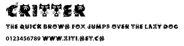 Critter.ttf字體轉換器圖片