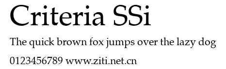 Criteria SSi.ttf字體轉換器圖片
