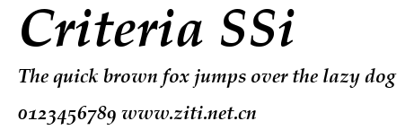 Criteria SSi.ttf字體轉換器圖片