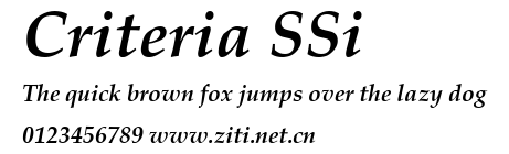 Criteria SSi.ttf字體轉換器圖片