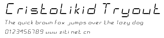 CristoLikid Tryout.ttf字體轉換器圖片