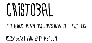 Cristobal.ttf字體轉換器圖片