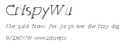 CrispyWu.ttf字體轉換器圖片