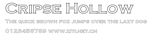 Cripse Hollow.ttf字體轉換器圖片