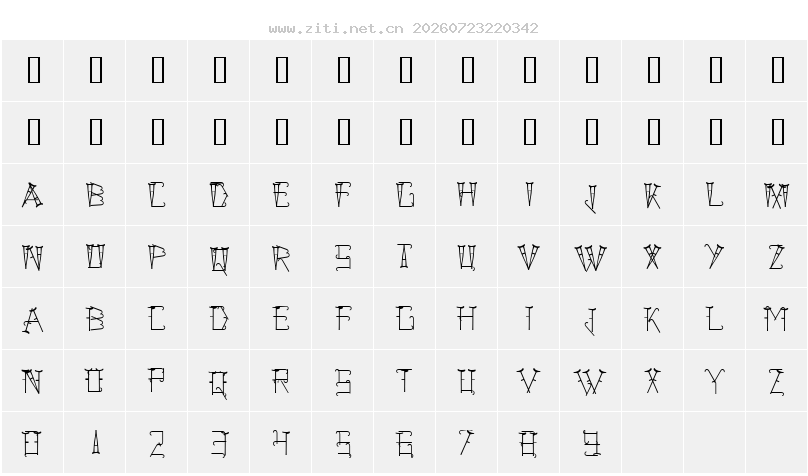 字符映射圖
