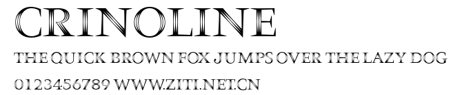 Crinoline.ttf字體轉換器圖片