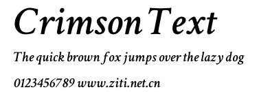 Crimson Text.ttf字體轉換器圖片