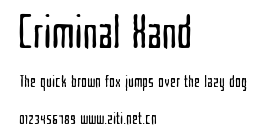 Criminal Hand.ttf字體轉換器圖片
