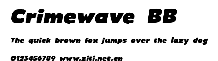 Crimewave BB.ttf字體轉換器圖片