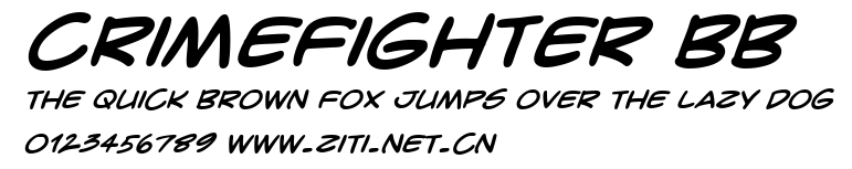 CrimeFighter BB.ttf字體轉換器圖片