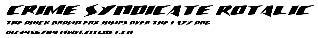 Crime Syndicate Rotalic.ttf字體轉換器圖片