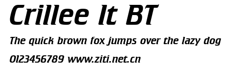 Crillee It BT.ttf字體轉換器圖片