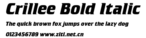 Crillee Bold Italic.ttf字體轉換器圖片