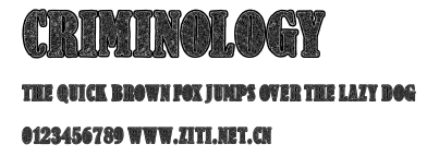 Criminology.ttf字體轉換器圖片