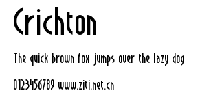 Crichton.ttf字體轉換器圖片