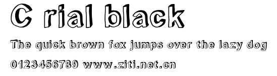 C rial black.otf字體轉換器圖片