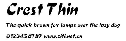 Crest Thin.ttf字體轉換器圖片