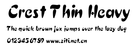 Crest Thin Heavy.ttf字體轉換器圖片