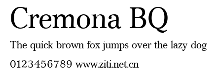 Cremona BQ.ttf字體轉換器圖片