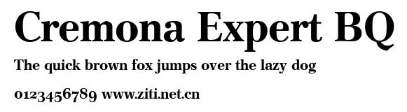 Cremona Expert BQ.ttf字體轉換器圖片