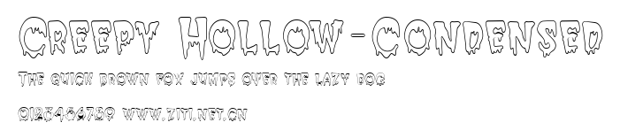 Creepy Hollow-Condensed.ttf字體轉換器圖片