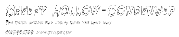 Creepy Hollow-Condensed.ttf字體轉換器圖片