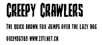 Creepy Crawlers.ttf字體轉換器圖片